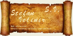 Stefan Velimir vizit kartica